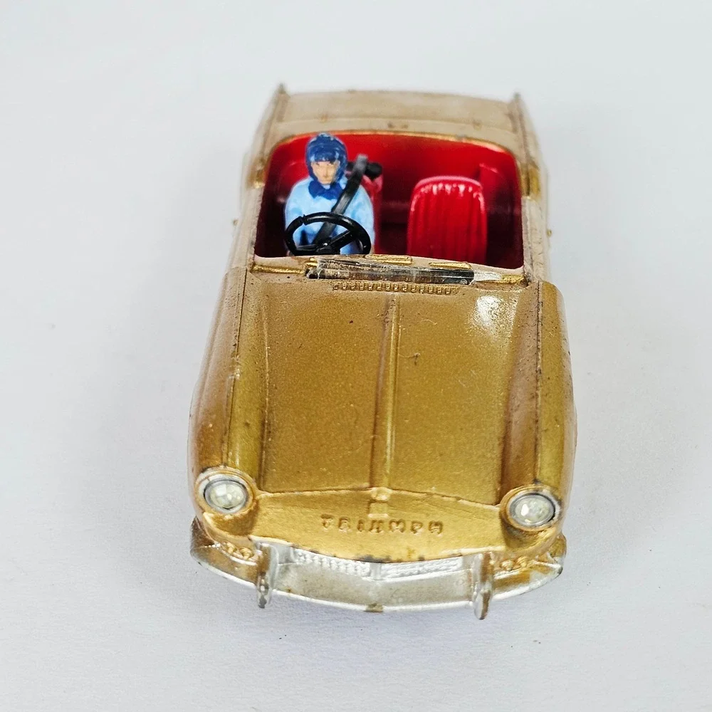 Vintage Corgi Toys Triumph Spitfire Gold Diecast Car 1:43 Scale Rare Collectible